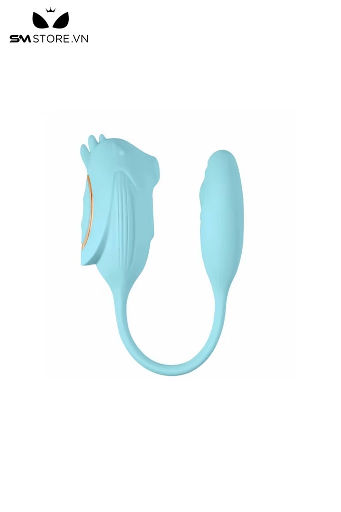 SMT1696 - Trứng rung silicon 2 đầu có 10 chế độ hút dài 31cm