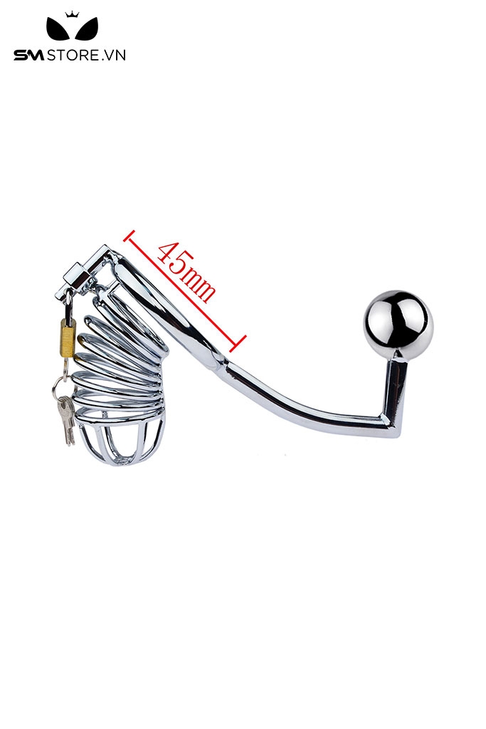 SMT654 - Khóa dương vật inox cao cấp 3 kích cỡ thiết kế dạng móc