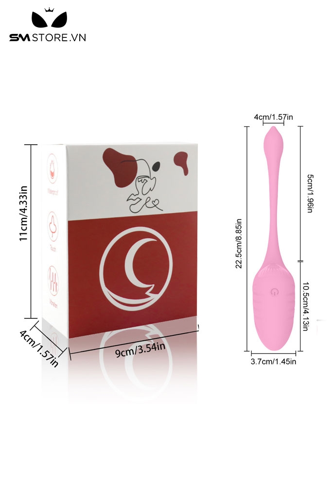 SMT2356 - Trứng rung 2 đầu điều khiển từ xa qua APP dài 22.5cm