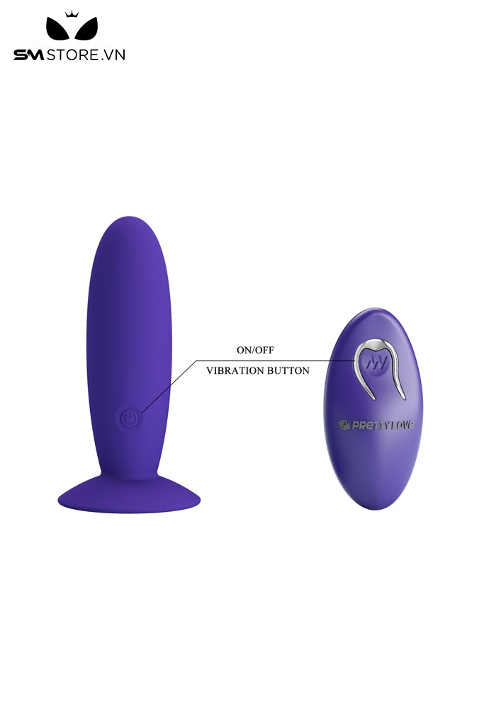 SMT2534 - Máy rung hậu môn silicon Pretty Love sạc điện dài 11cm
