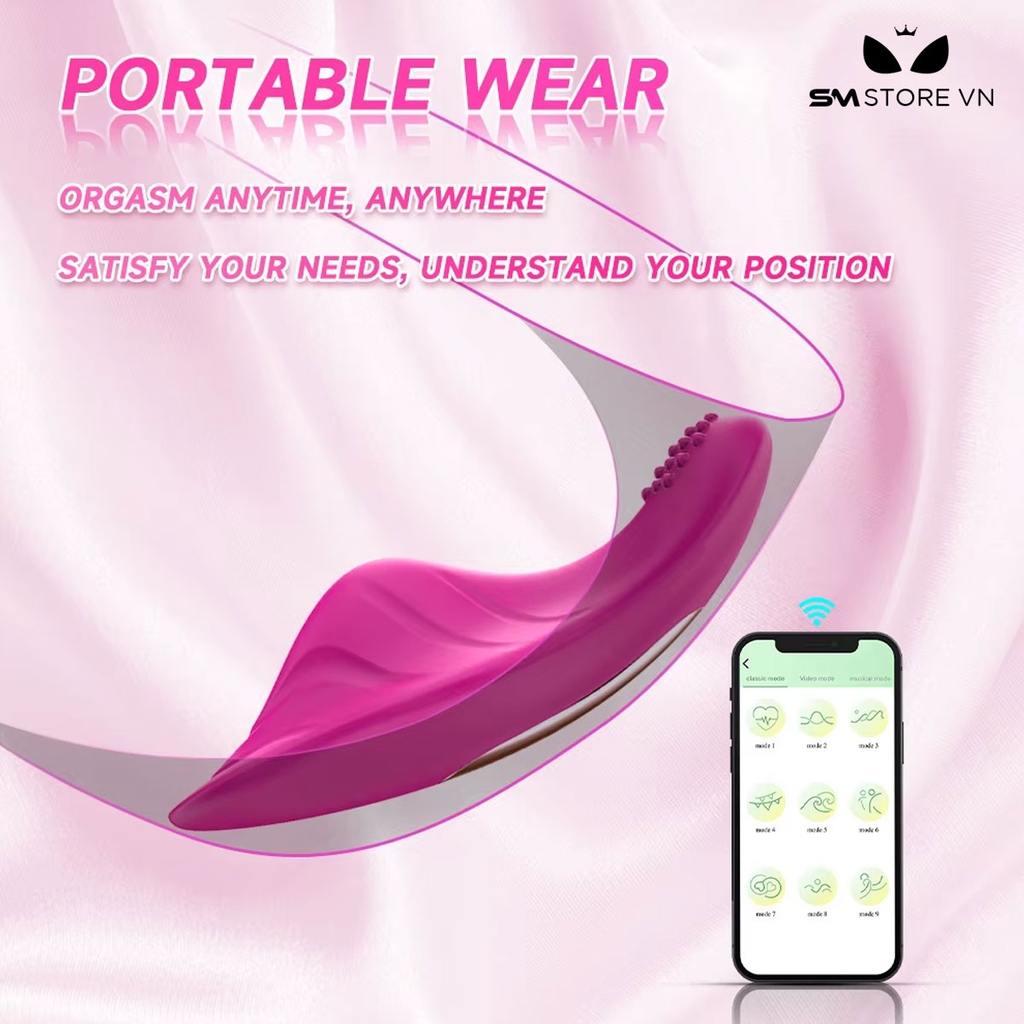 SMT1805 - Máy rung ngụy trang chiếc lá điều khiển qua APP có gai