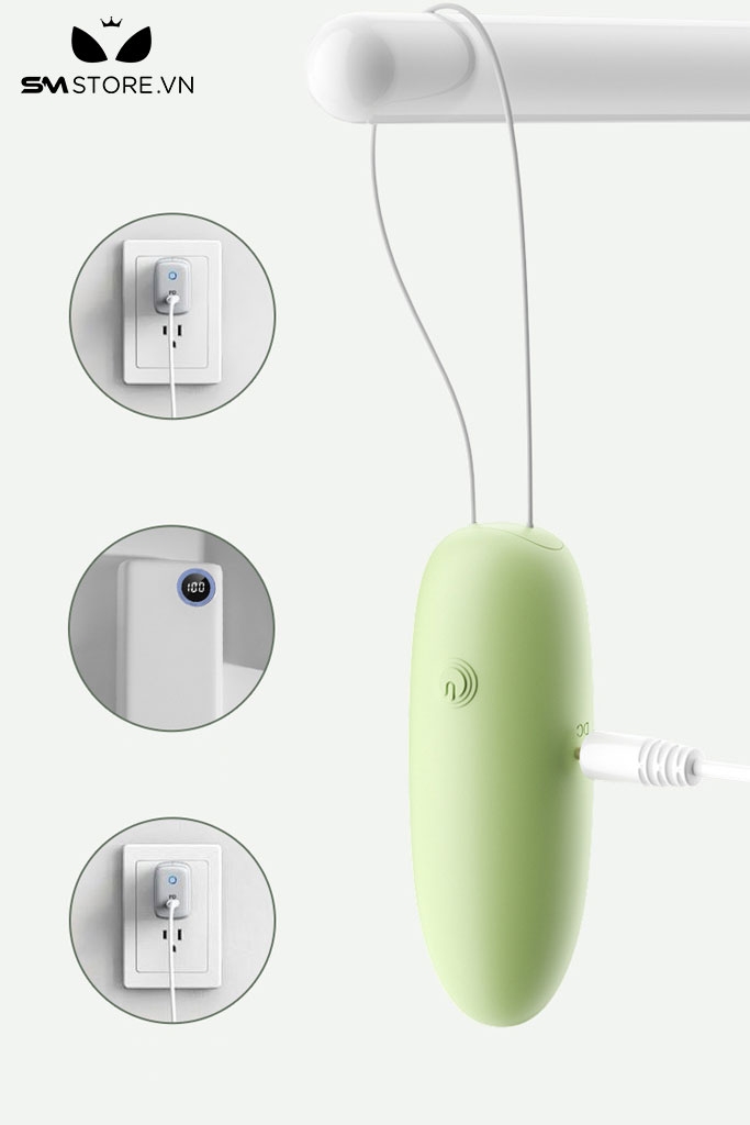 SMT2050 - Trứng rung silicon mini điều khiển từ xa dài 83mm