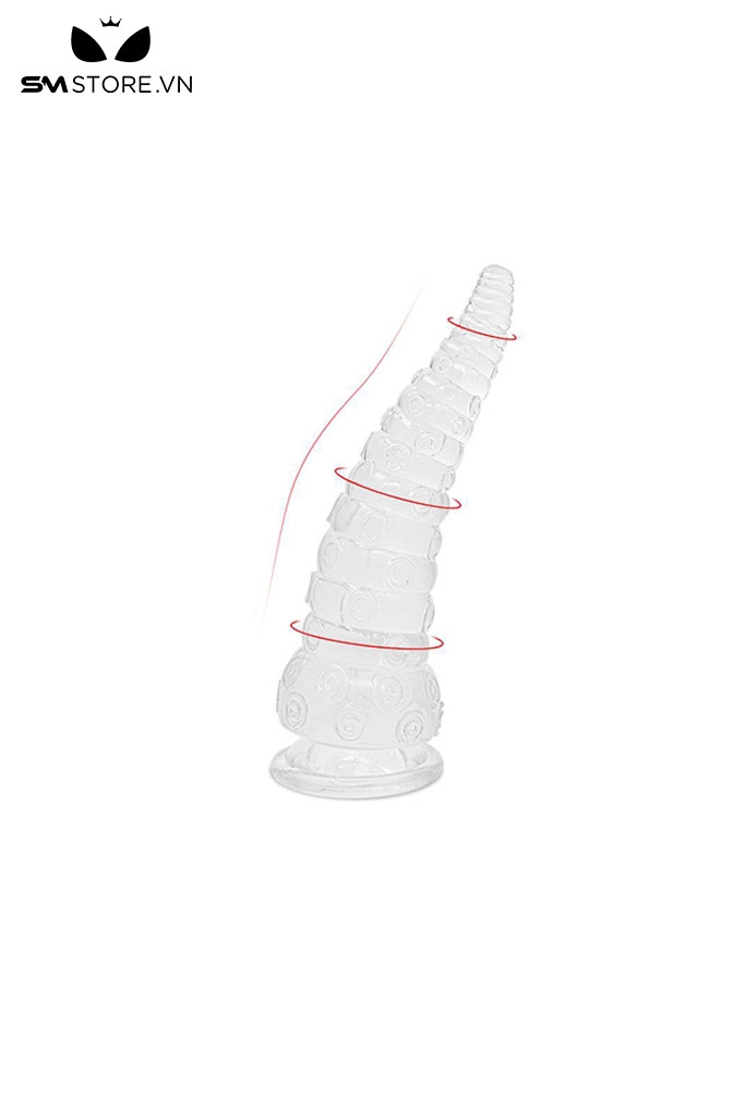 SMT436 - Dương vật giả vòi bạch tuộc màu trắng chất liệu silicon mềm