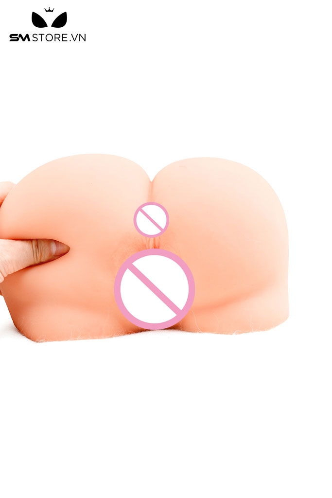 SMT2525 - Mông giả nguyên khối silicon có lỗ âm đạo và hậu môn