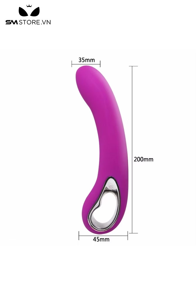 SMT109 - Máy rung thanh cong mềm mại chất liệu nhựa silicon