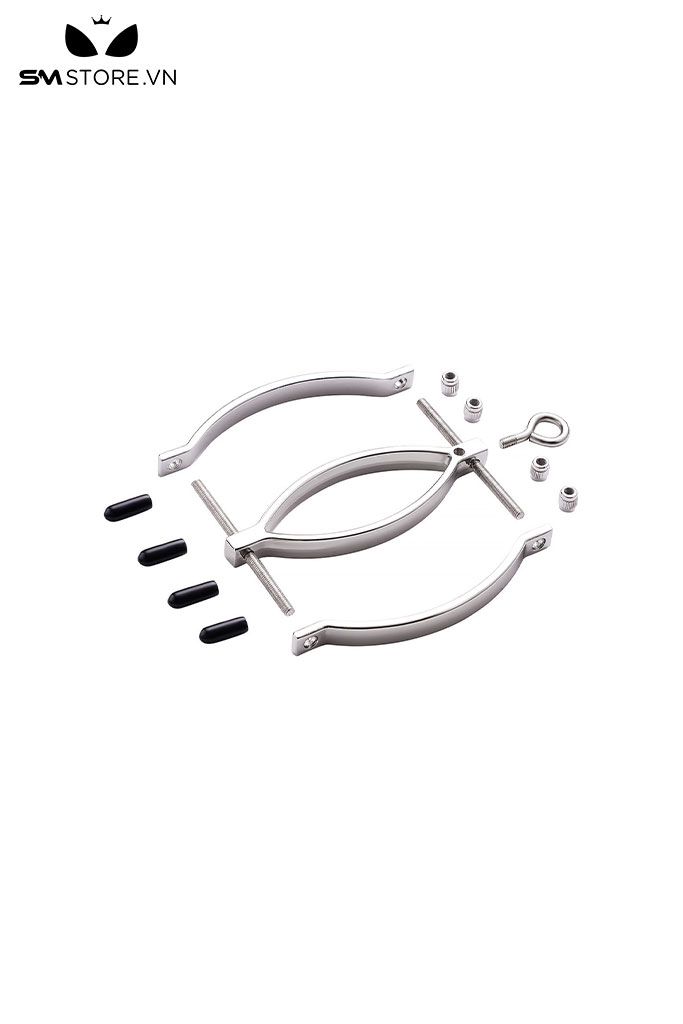 SMT261 - Kẹp mép âm hộ chất liệu kẽm dài 7.2cm màu trắng