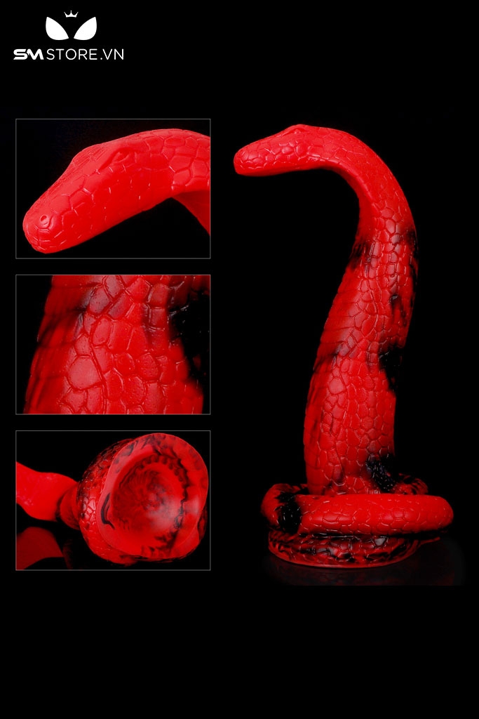 SMT2438 - Đồ chơi hậu môn silicon mềm ngụy trang hình con rắn