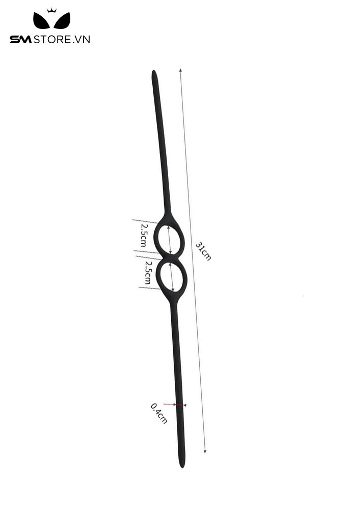 SMT1225 - Vòng khóa dương vật silicon có thể điều chỉnh dài 31cm
