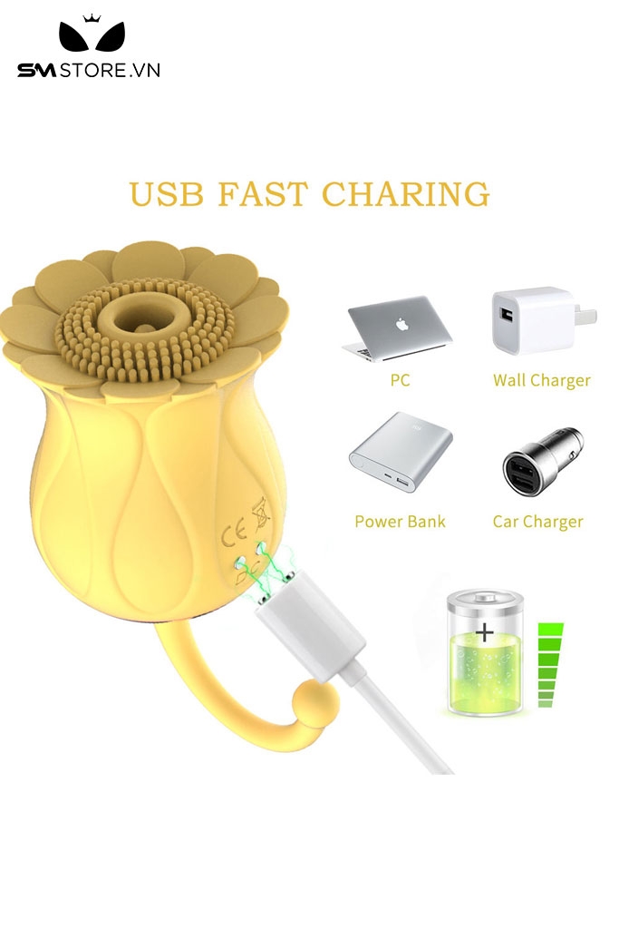 SMT2694 - Máy hút âm đạo hình bông hoa hướng dương sạc điện