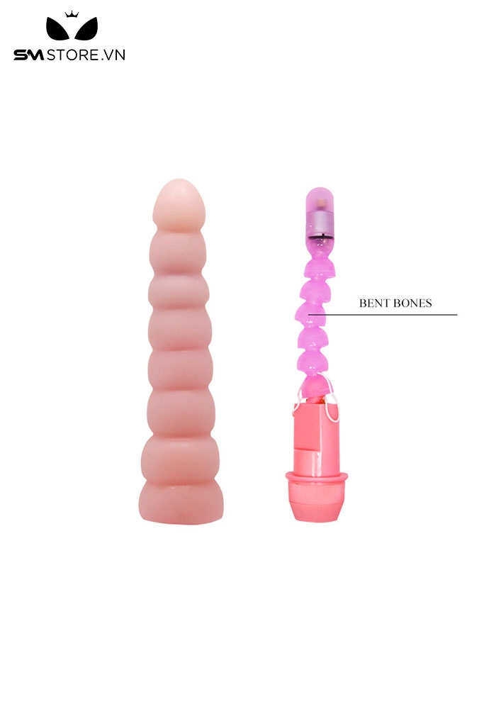 SMT1717 - Anal bead hậu môn bằng silicon dài 19cm có núm xoay chỉnh