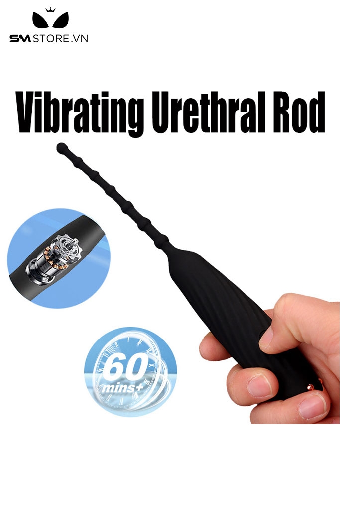 SMT2185 - Sounding niệu đạo có rung silicon mềm dài 20cm