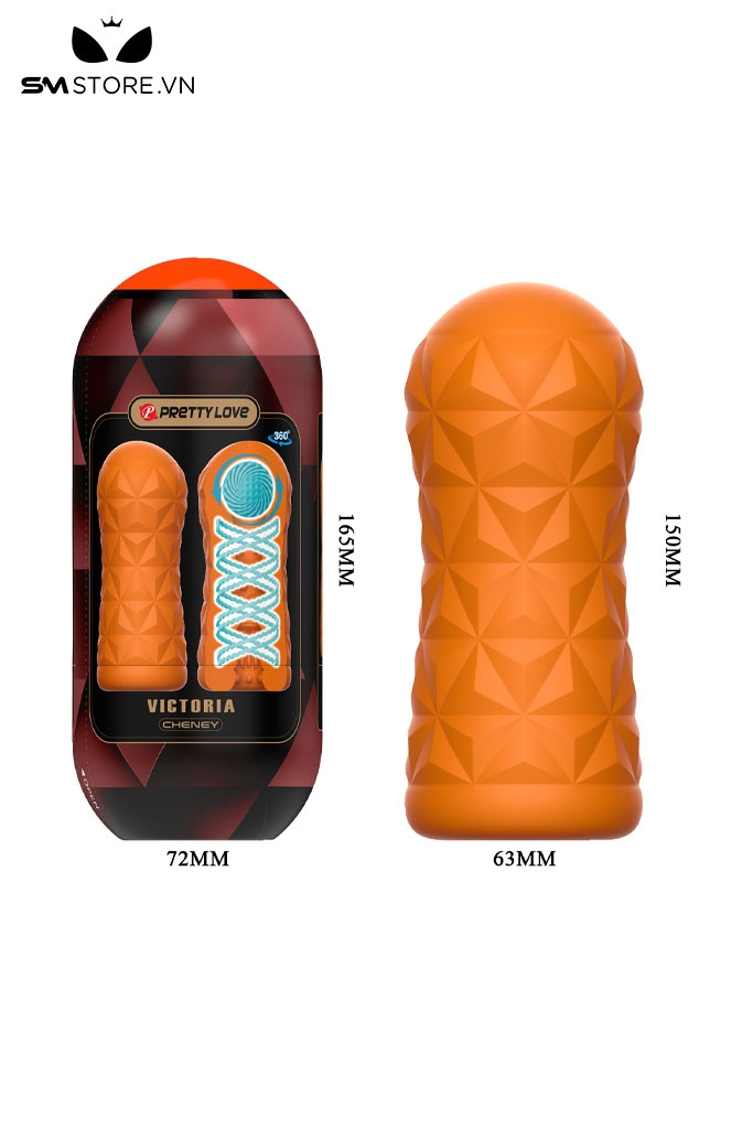 SMT303 - Cốc thủ dâm silicon mềm Pretty Love có bi lăn dài 150mm