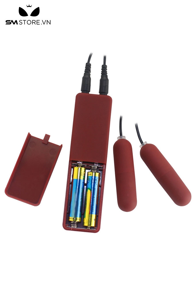 SMT2576 - Trứng rung đôi silicon có 7 chế độ hình viên đạn