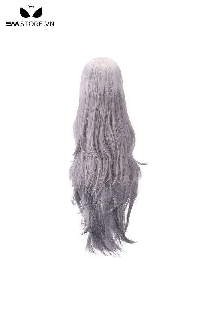 SMP164 - Tóc giả hóa trang Arknights Lappland màu xám xoăn dài 100cm
