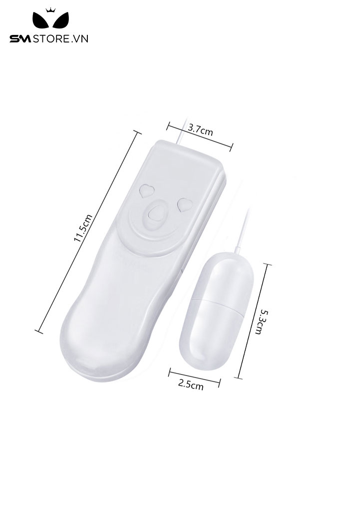 SMT2052 - Trứng rung bằng nhựa điều khiển có dây mix kèm âm thanh