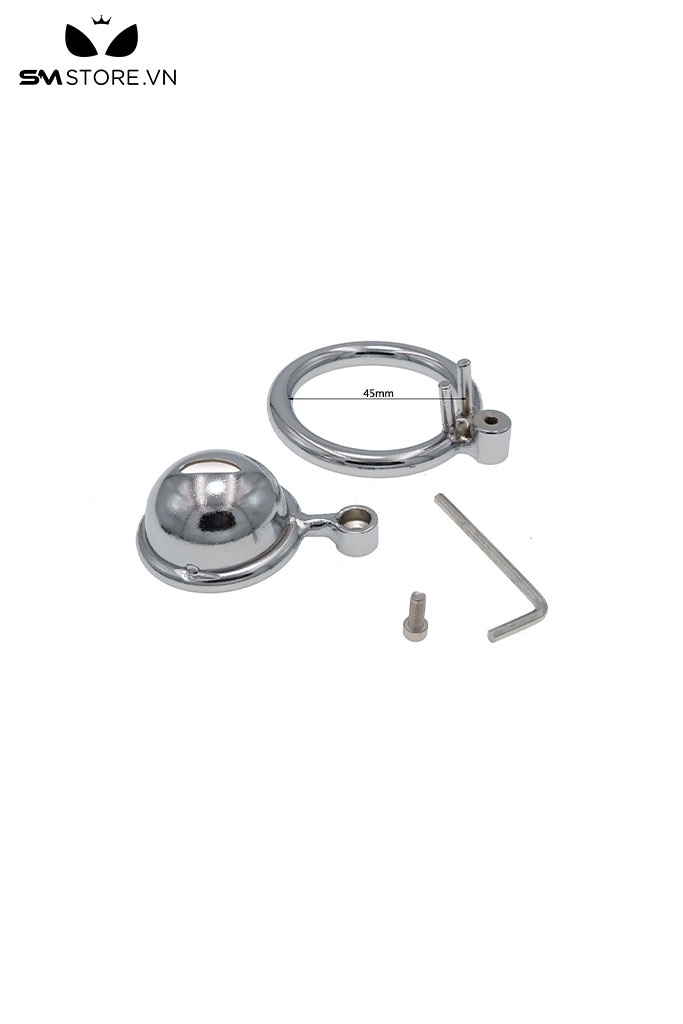 SMT859 - Khóa dương vật ngắn kim loại với đường kính 40 45 50mm