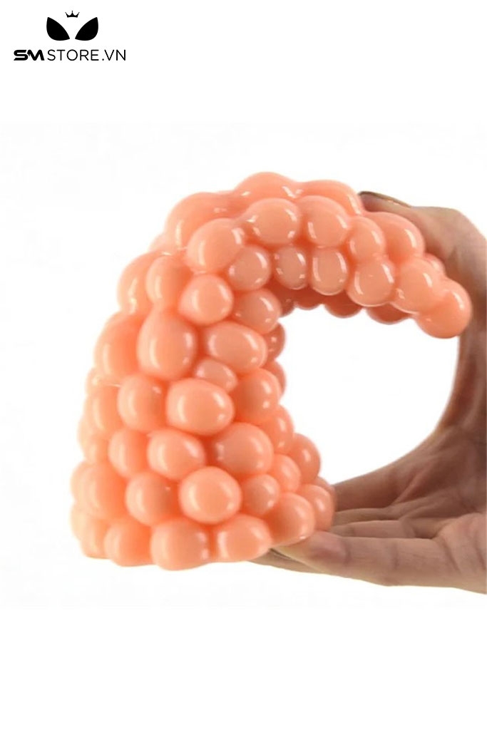SMT2620 - Đồ chơi hậu môn hình quả nho liền chất liệu silicon dài 16cm