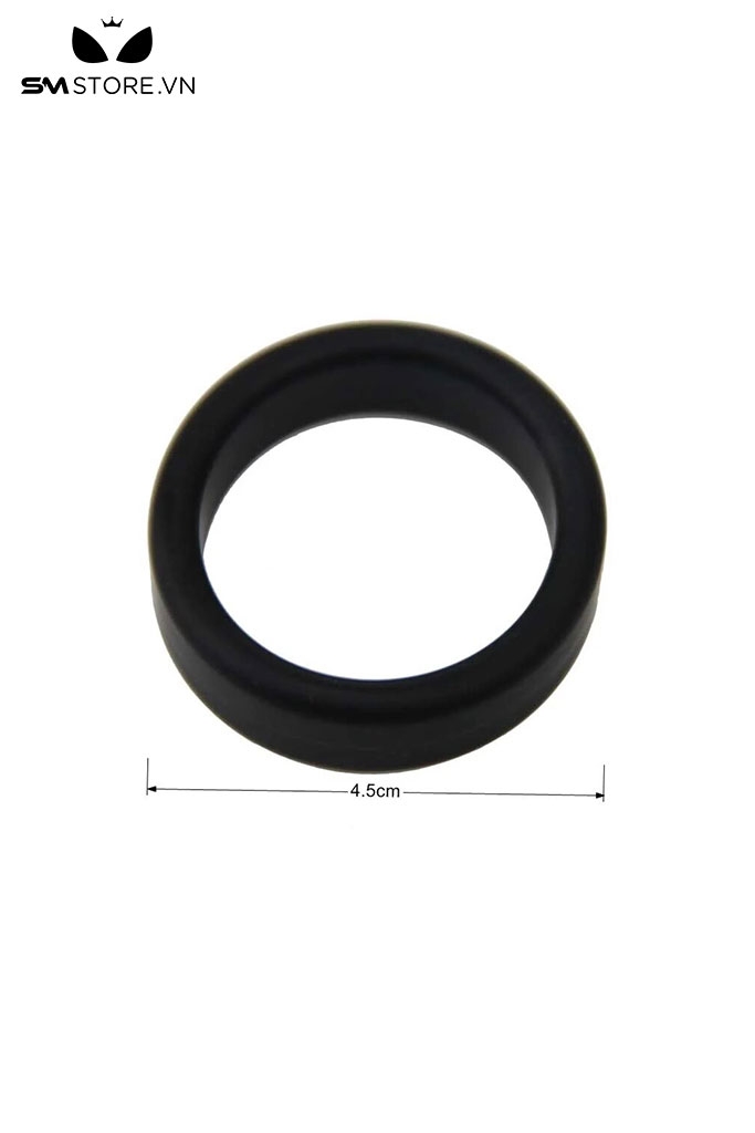 SMT628 - Vòng cao su đeo dương vật bản to màu đen đường kính 45mm