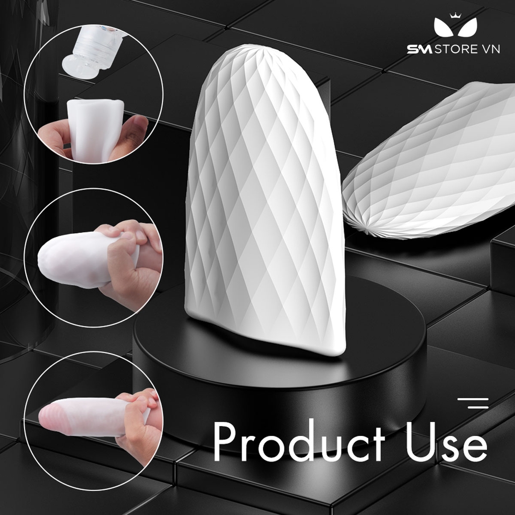 SMT2313 - Cốc thủ dâm mini silicon mềm dẻo dài 94mm chống nước