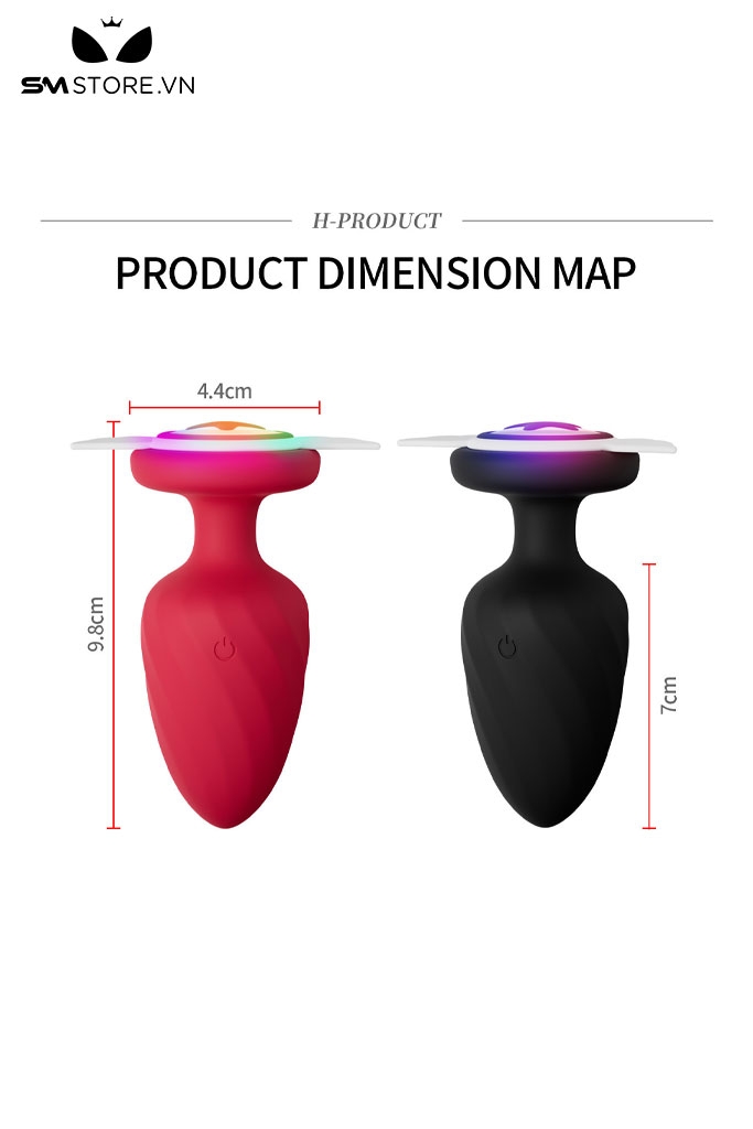 SMT2013 - Anal play rung 12 chế độ bằng silicon sạc điện dài 9.8cm