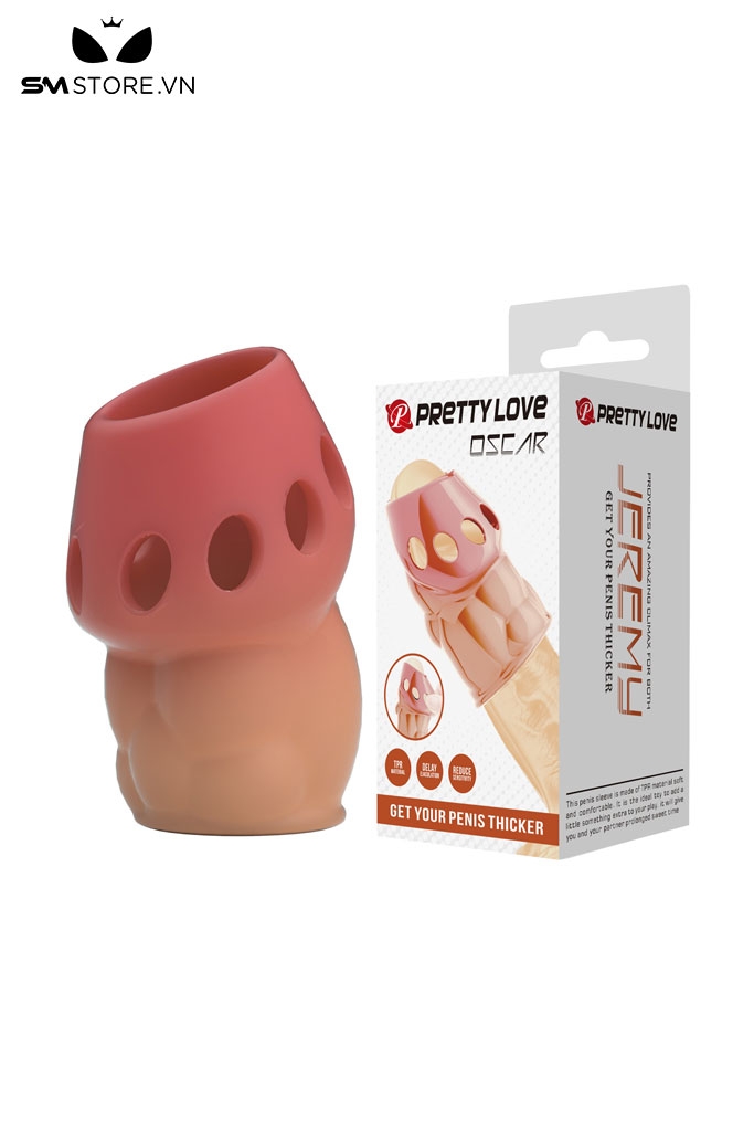 SMT2586 - Bao cao su đôn dên Pretty Love có lỗ dài 64mm