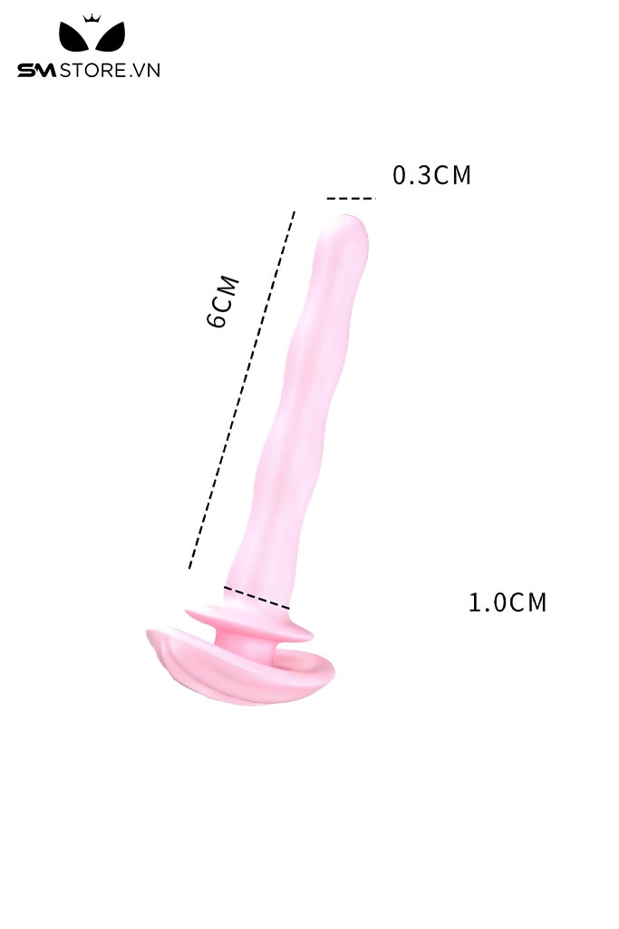 SMT2639 - Ống sounding hình âm đạo giả chất liệu silicon dài 61mm