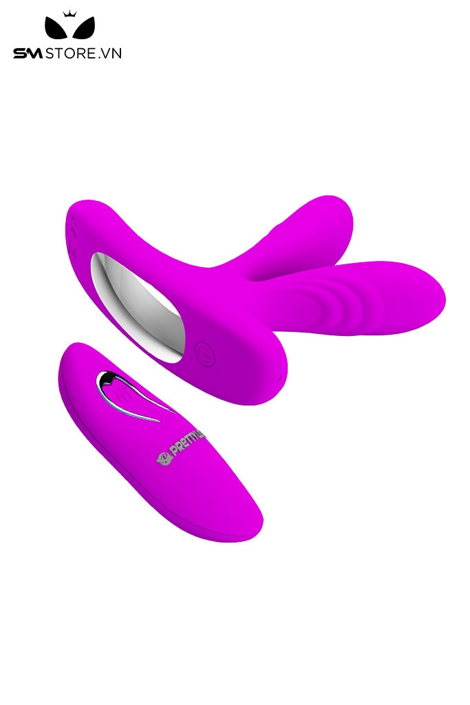 SMT1498 - Trứng rung 2 đầu Pretty Love điều khiển từ xa dài 85mm