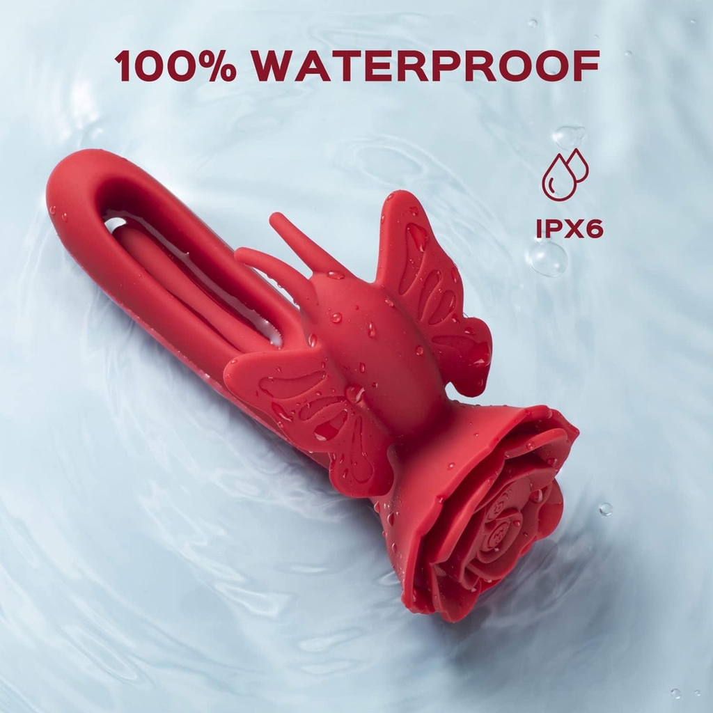 SMT2826 - Máy rung liếm hình bướm hoa điều khiển sạc điện dài 155mm