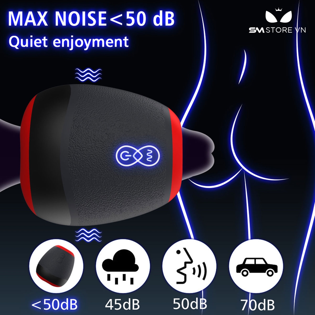 SMT1547 - Cốc thủ dâm silicon mini có 7 tần số rung dài 10cm