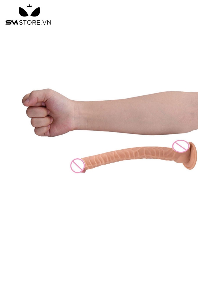 SMT1660 - Dương vật giả siêu dài 40cm có gân nổi đế dính tường