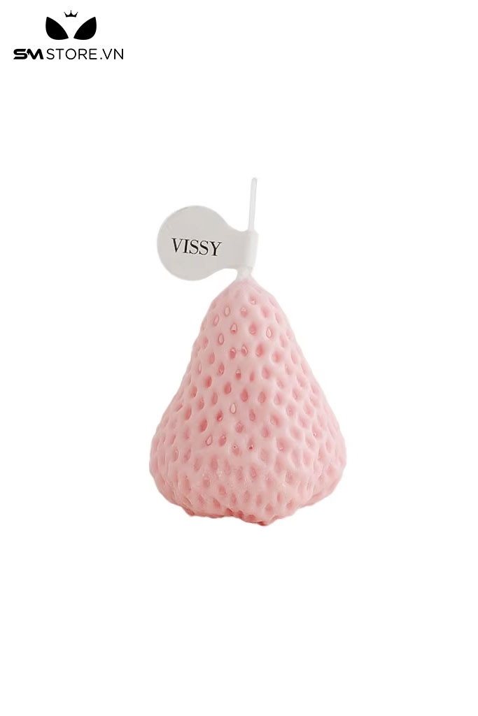 SMT1584 - Nến thơm tình yêu hình quả dâu tây mini dài 5cm
