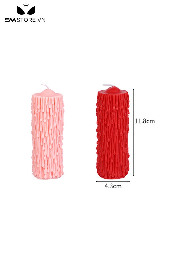 SMT915 - Nến thơm tình yêu giọt nước mắt bằng sáp thực vật dài 11.8cm