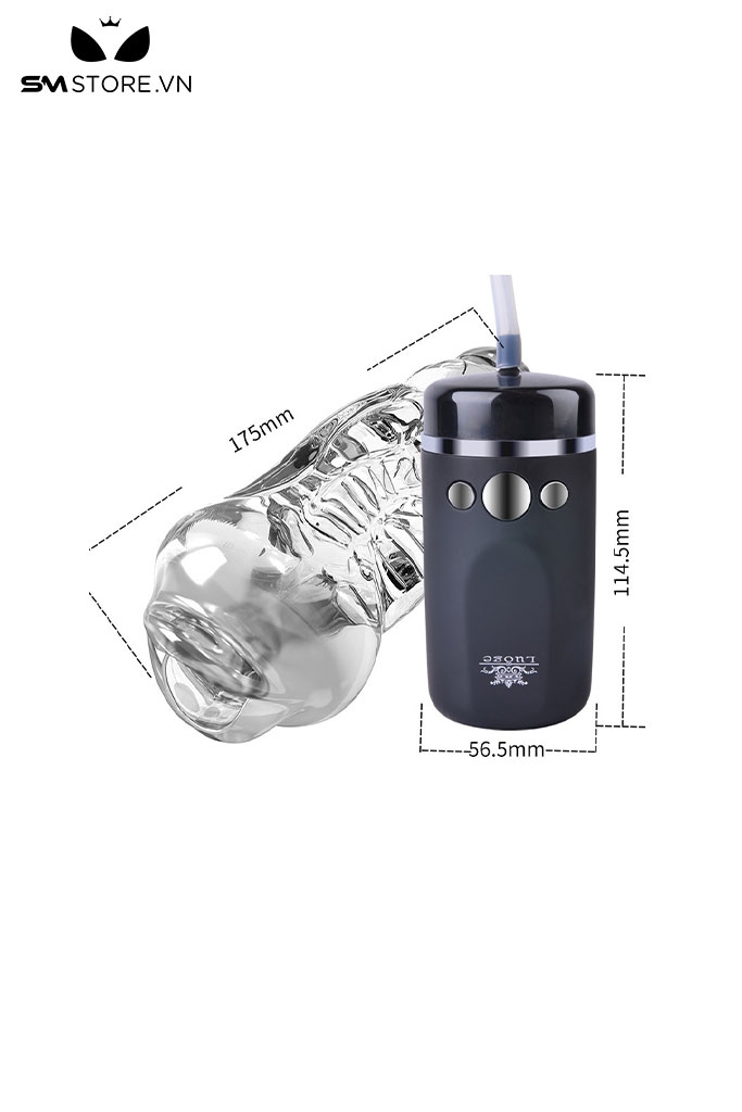 SMT821 - Máy rung tự động kèm âm đạo giả silicon dài 175mm sạc USB