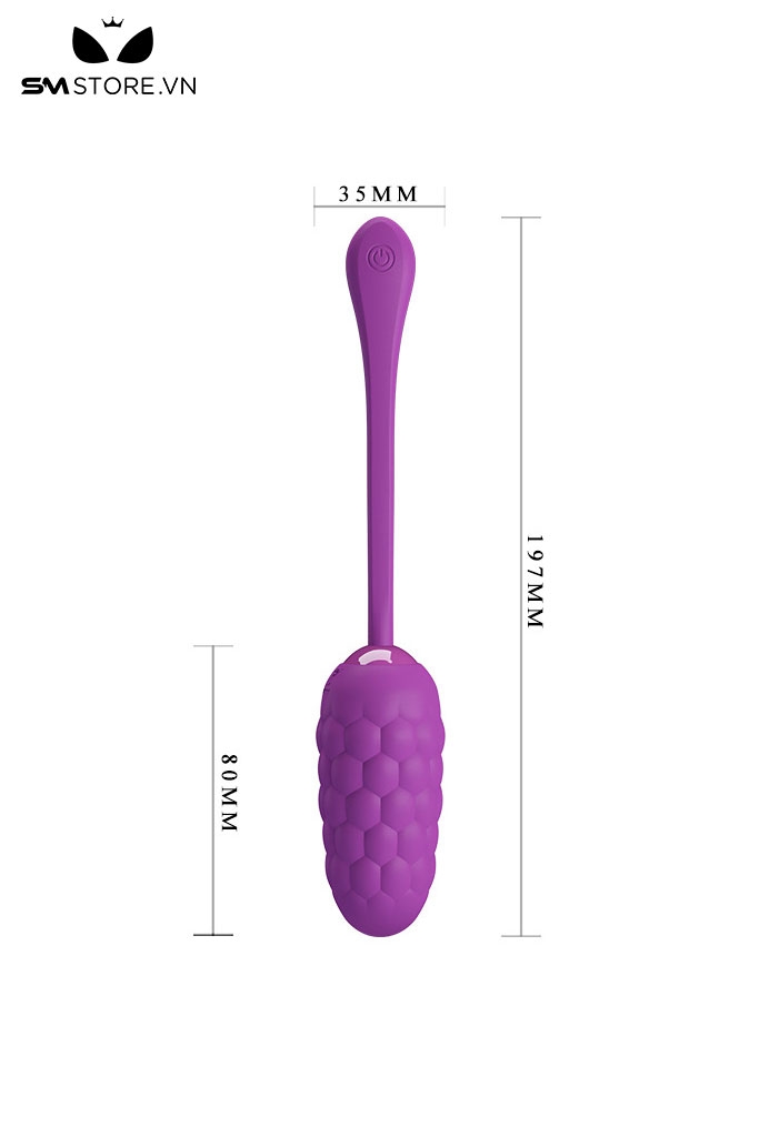 SMT1500 - Trứng rung 12 tần số Pretty Love điều khiển mini dài 197mm