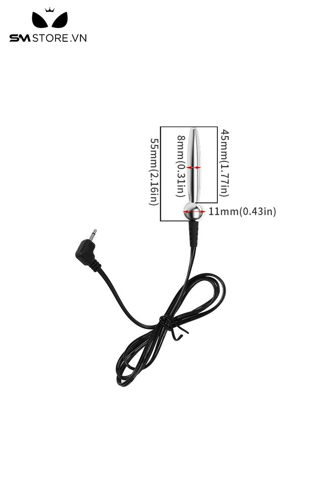 SMT2214 - Đồ chơi niệu đạo sounding rung inox cao cấp có 3 size