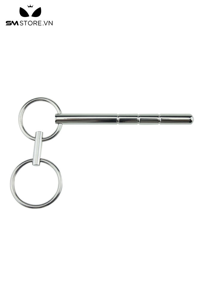 SMT2203 - Sounding niệu đạo inox không gỉ dài 10cm có 2 vòng tròn