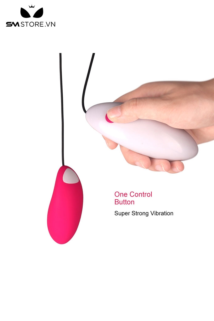 SMT1394 - Trứng rung có dây với 7 tần số dài 109mm bằng silicon