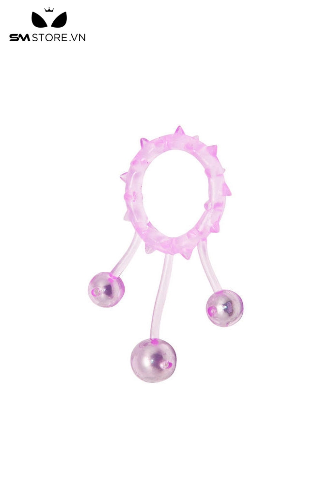 SMT1680 - Vòng đeo dương vật chống xuất tinh sớm có gai và bi