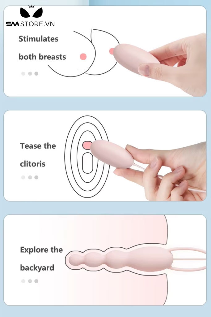 SMT154 - Máy rung đôi gồm trứng và lưỡi rung có dây cắm cổng USB