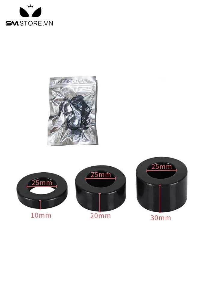 SMT643 - Combo 3 tạ đeo tinh hoàn silicon đường kính 25mm