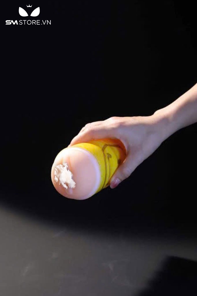 SMT638 - Cốc thủ dâm mặt cười có âm đạo giả silicon mềm dài 17cm
