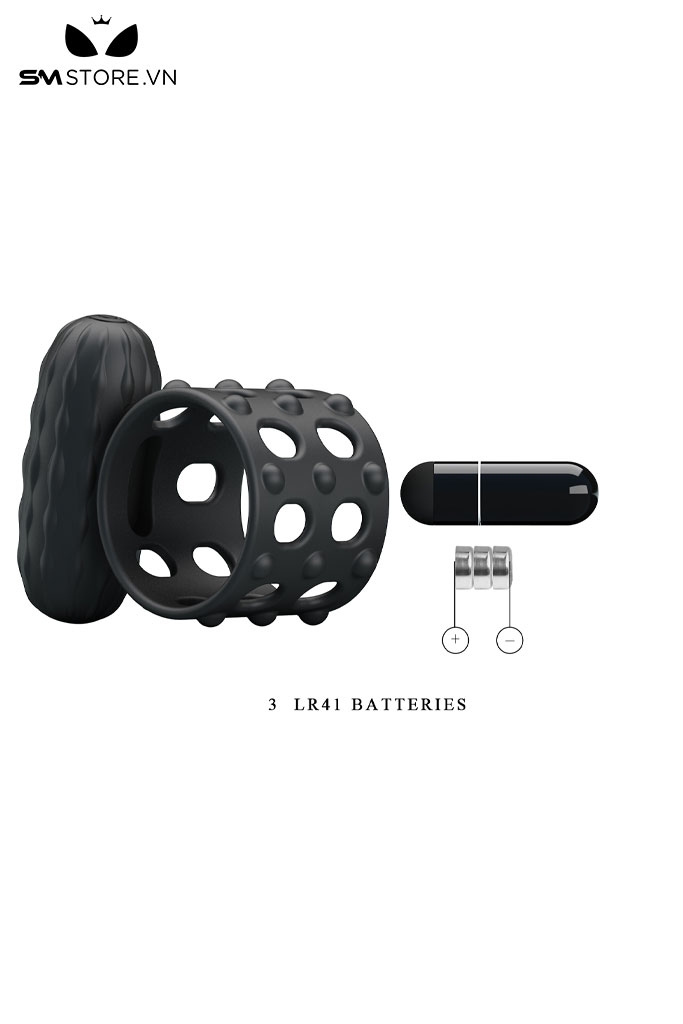 SMT2776 - Vòng rung tình yêu Prettly Love silicon kèm bi dài 46mm