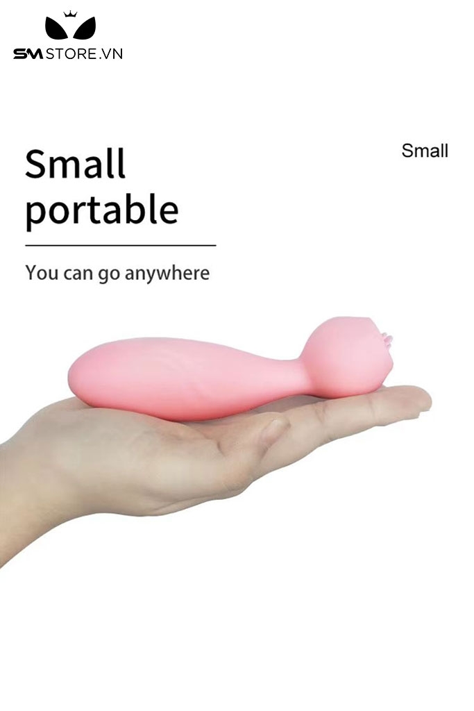 SMT2370 - Máy rung hình bông hoa hồng có lưỡi liếm có 7 tần số