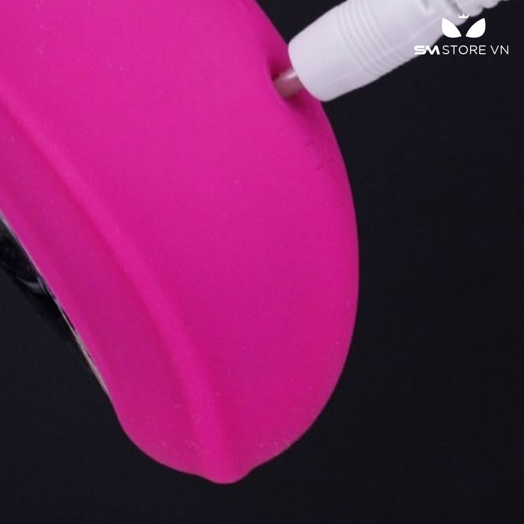 SMT1893 - Dương vật giả tai thỏ có rung chất liệu silicon dài 27cm