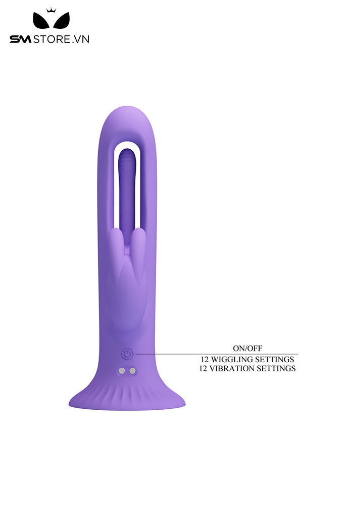 SMT2754 - Máy rung tai thỏ cực mạnh có 12 chế độ rung sạc điện