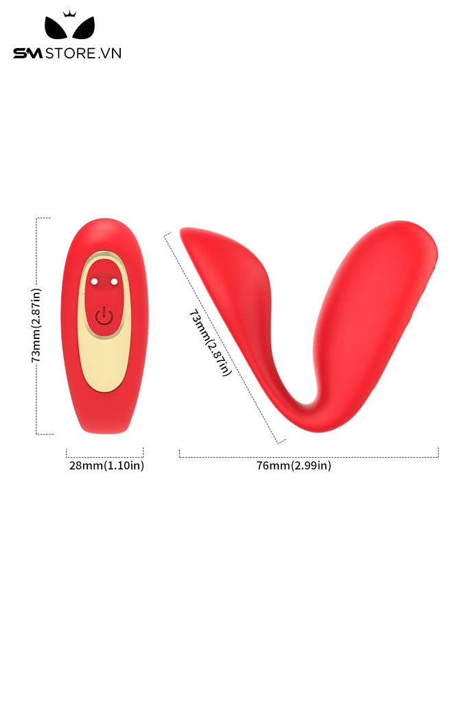 SMT2551 - Máy rung 2 đầu hình chữ U dài 73mm có 9 chế độ sạc điện