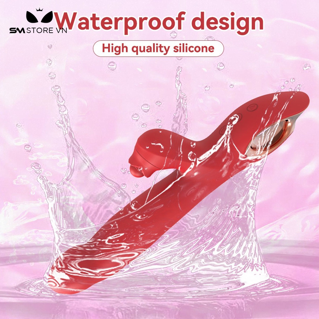 SMT490 - Dương vật giả rung thụt ngoáy kích thích hạt le