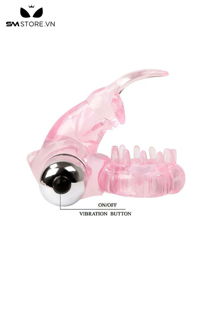 SMT1921 - Vòng đeo dương vật silicon hình con thỏ đường kính 38mm