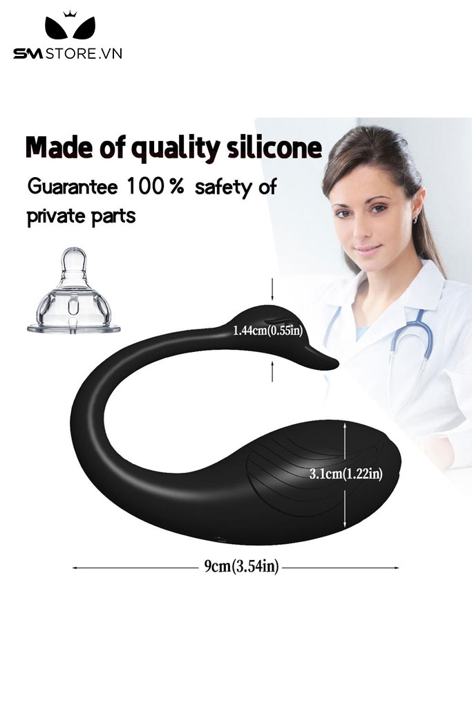 SMT1686 - Trứng rung ngụy trang con thiên nga có 10 chế độ dài 9cm