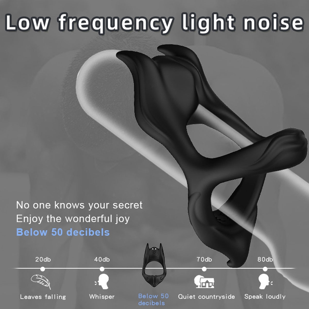 SMT2242 - Vòng rung tình yêu đeo dương vật dài 8cm có 10 chế độ